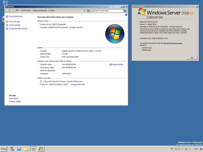 文件:WindowsServer2008R2-6.1.7000.0.winmain win7beta.081212-1400-WindowsClassic-System Properties and winver.png